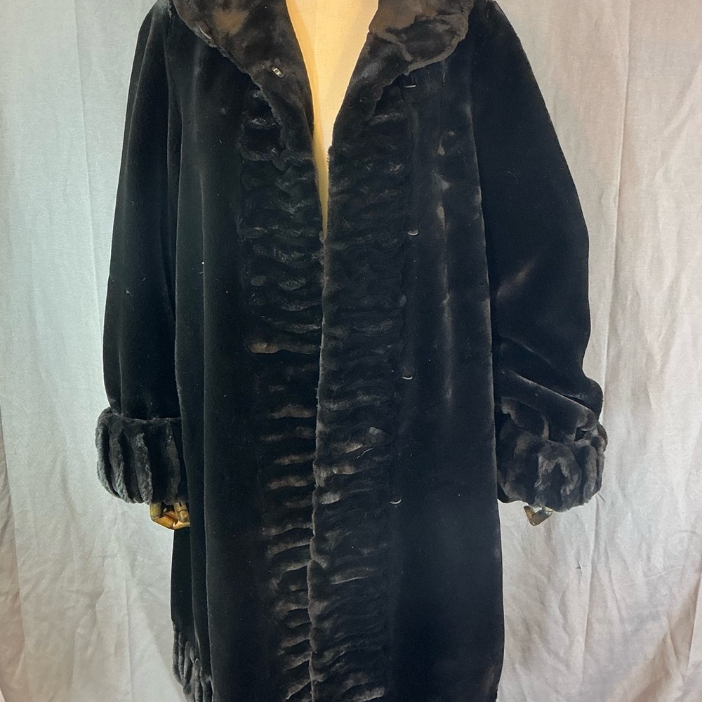 Luxurious Black Fur Coat
